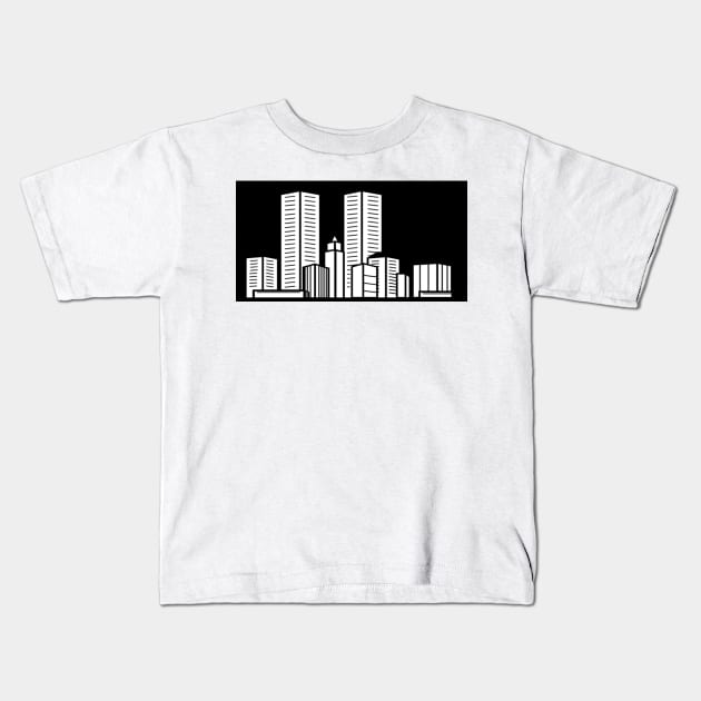 Skyscraper Kids T-Shirt by YellowLion